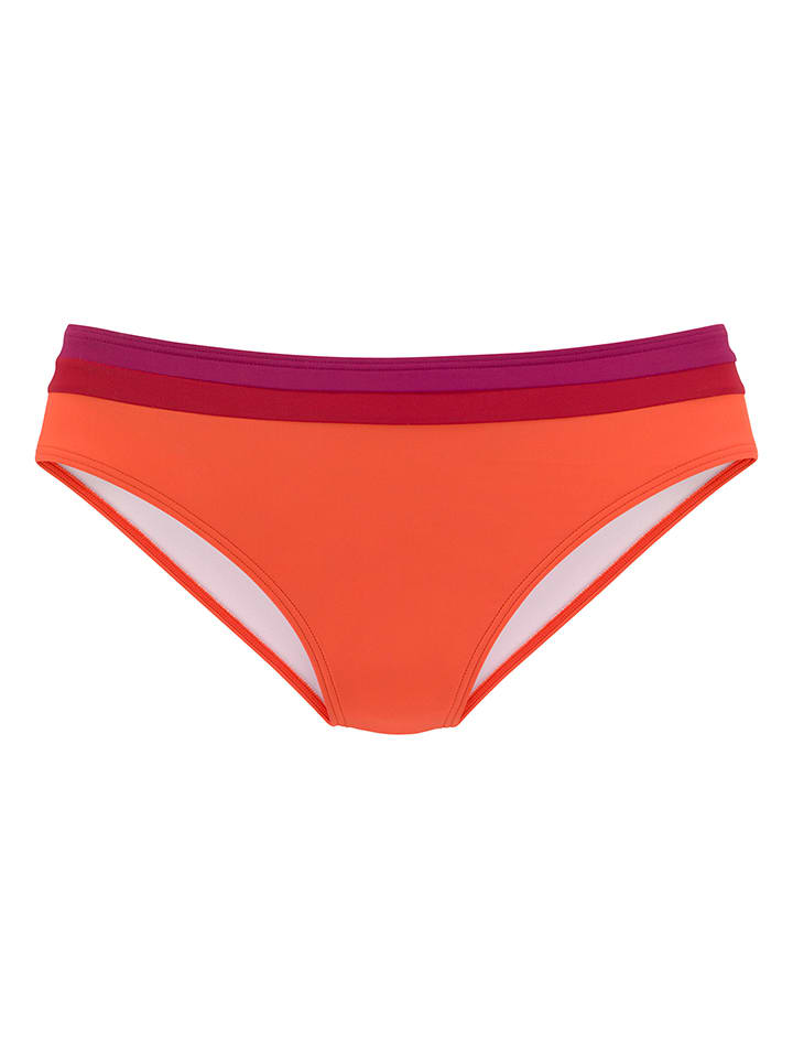 Figi bikini w kolorze pomarańczowo-bordowym