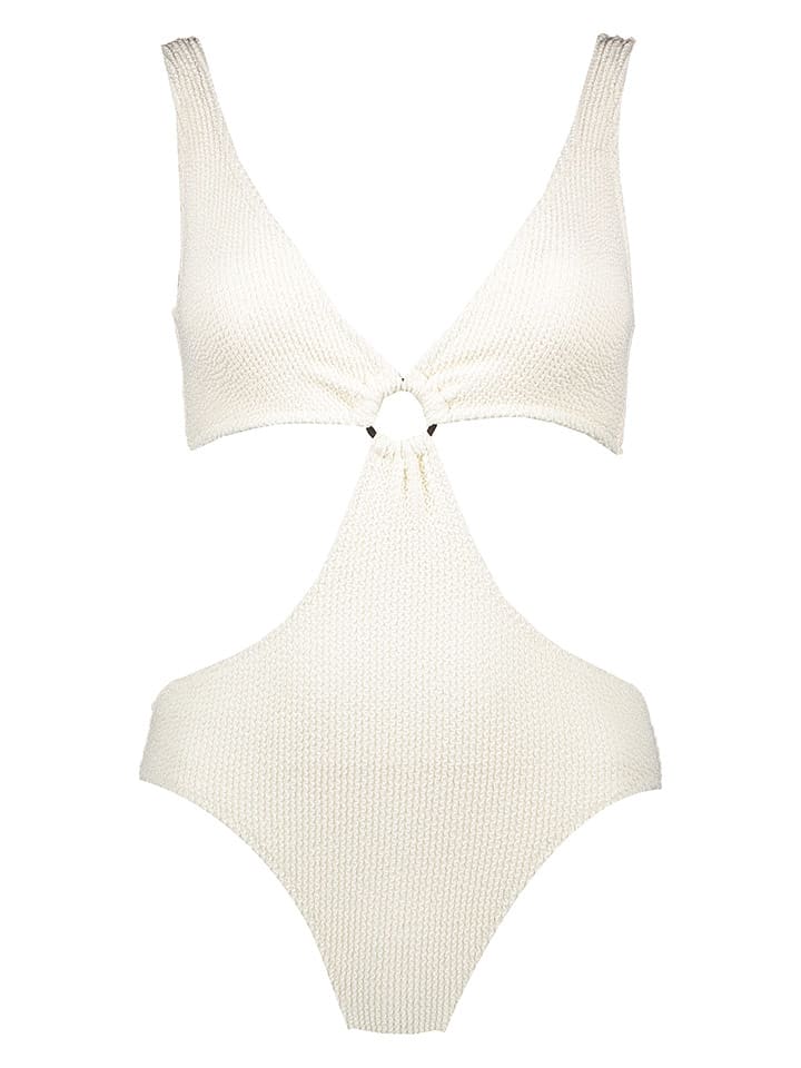 Badeanzug in Creme