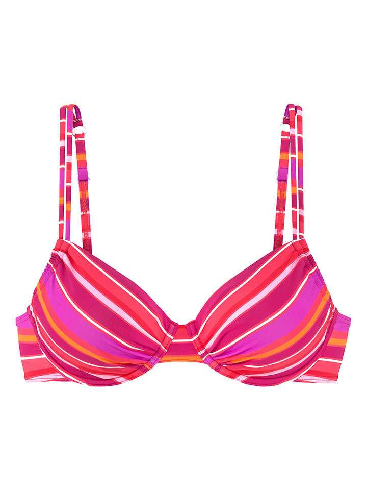 Biustonosz bikini w kolorze różowo-fioletowym