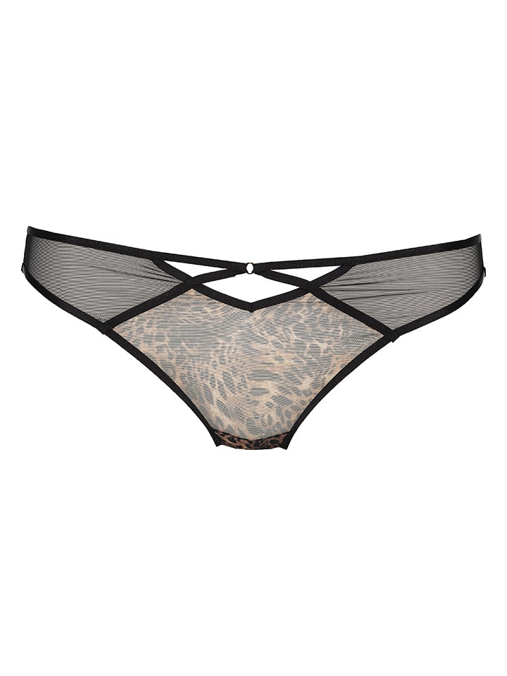 String in Schwarz/ Beige