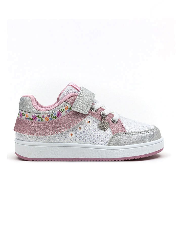Sneakers "Frangetta" in Weiß/ Rosa