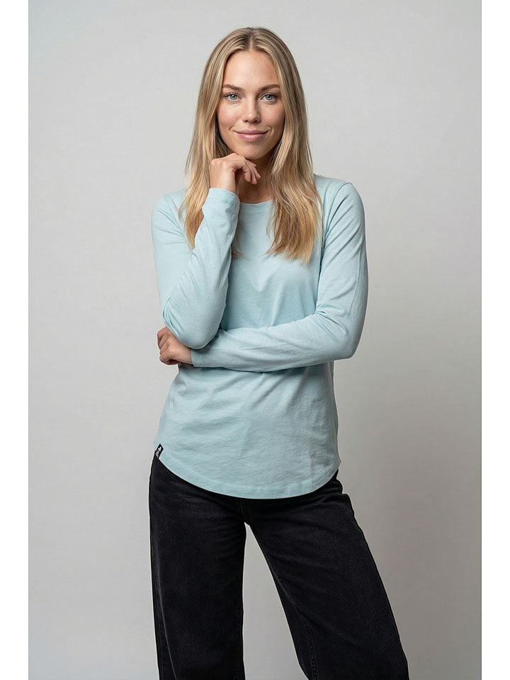 Longsleeve "Leabella" in Hellblau