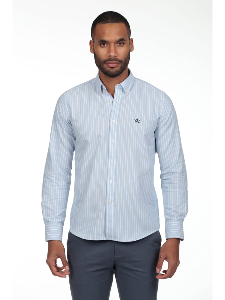 Koszula - Regular fit - w kolorze błękitnym