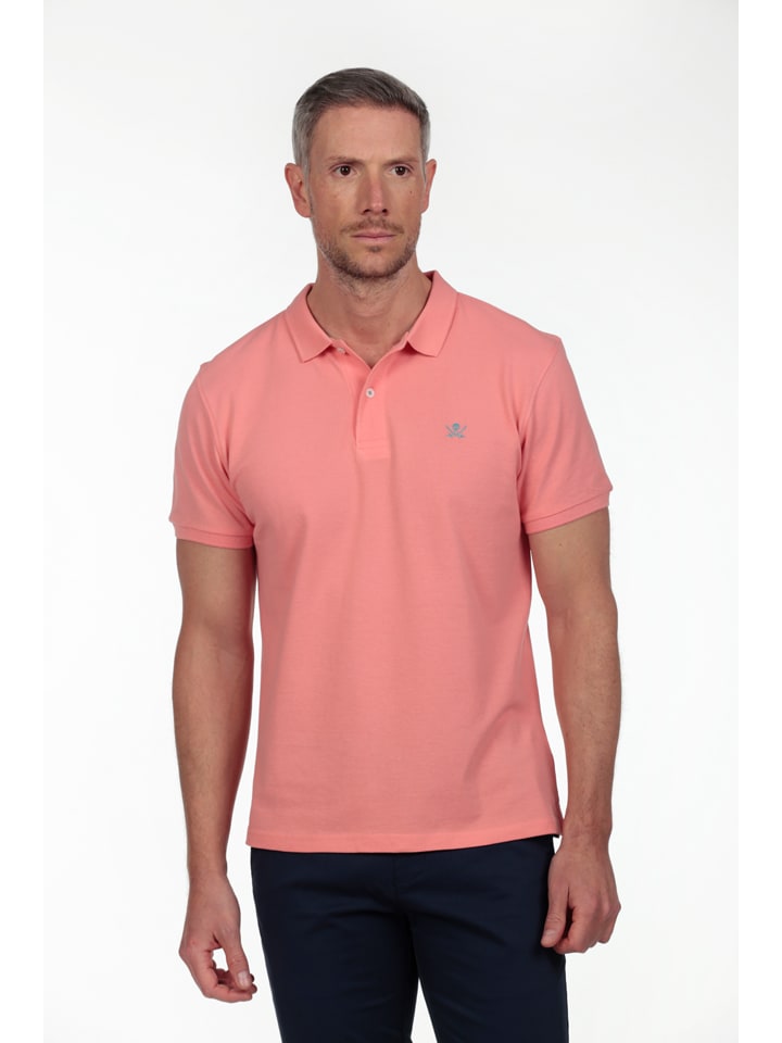 Koszulka polo w kolorze łososiowym