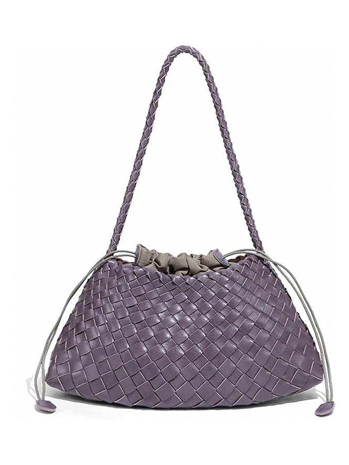 Torebka w kolorze fioletowym - 35 x 20 x 12 cm