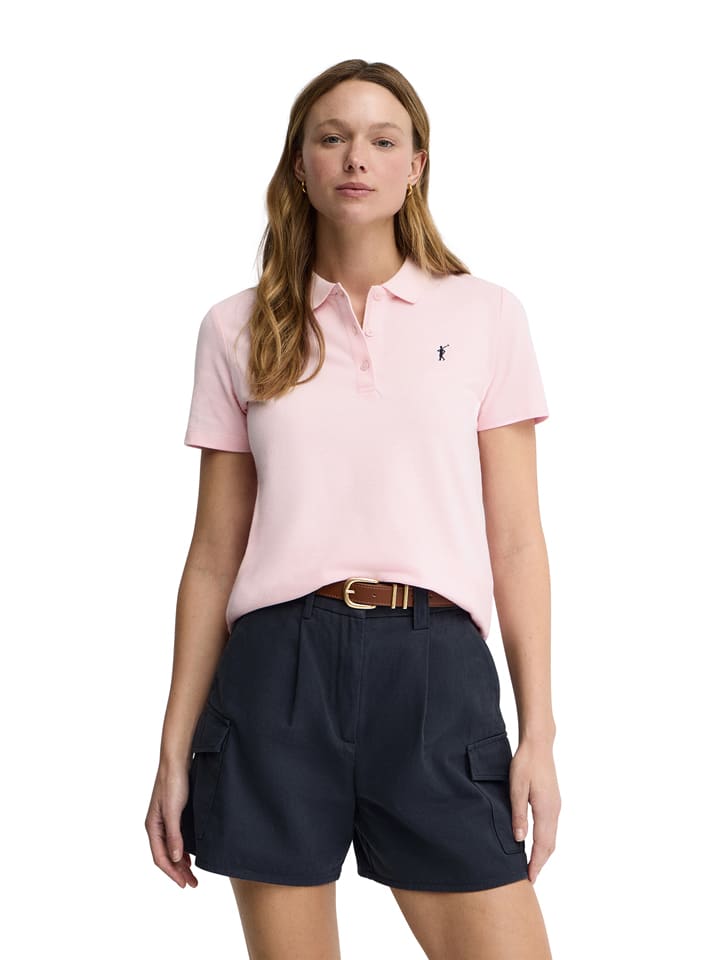 Poloshirt in Hellrosa