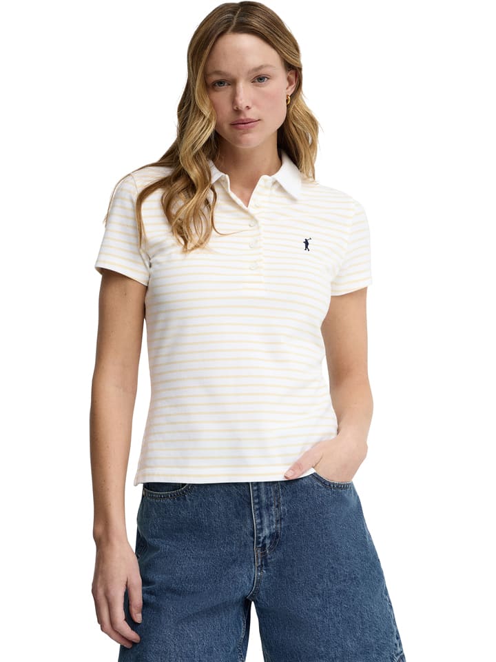 Poloshirt crème/geel