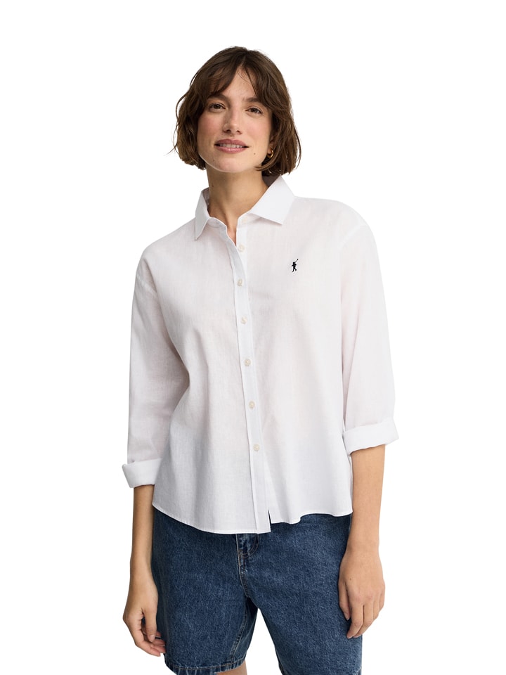 Blouse - regular fit - wit