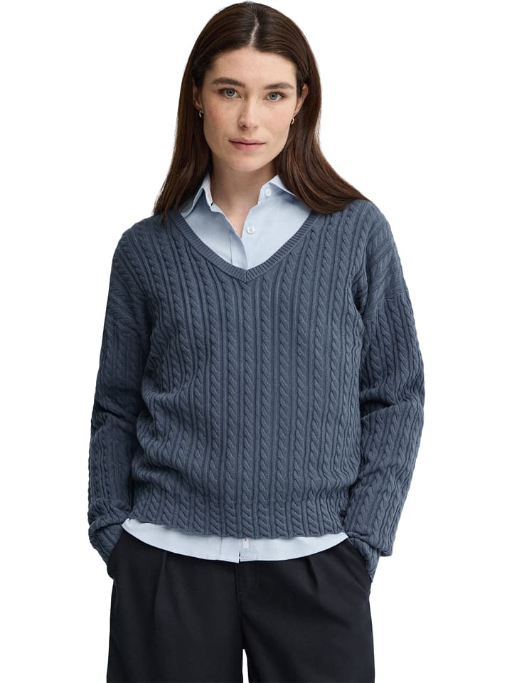 Pullover in Blaugrau