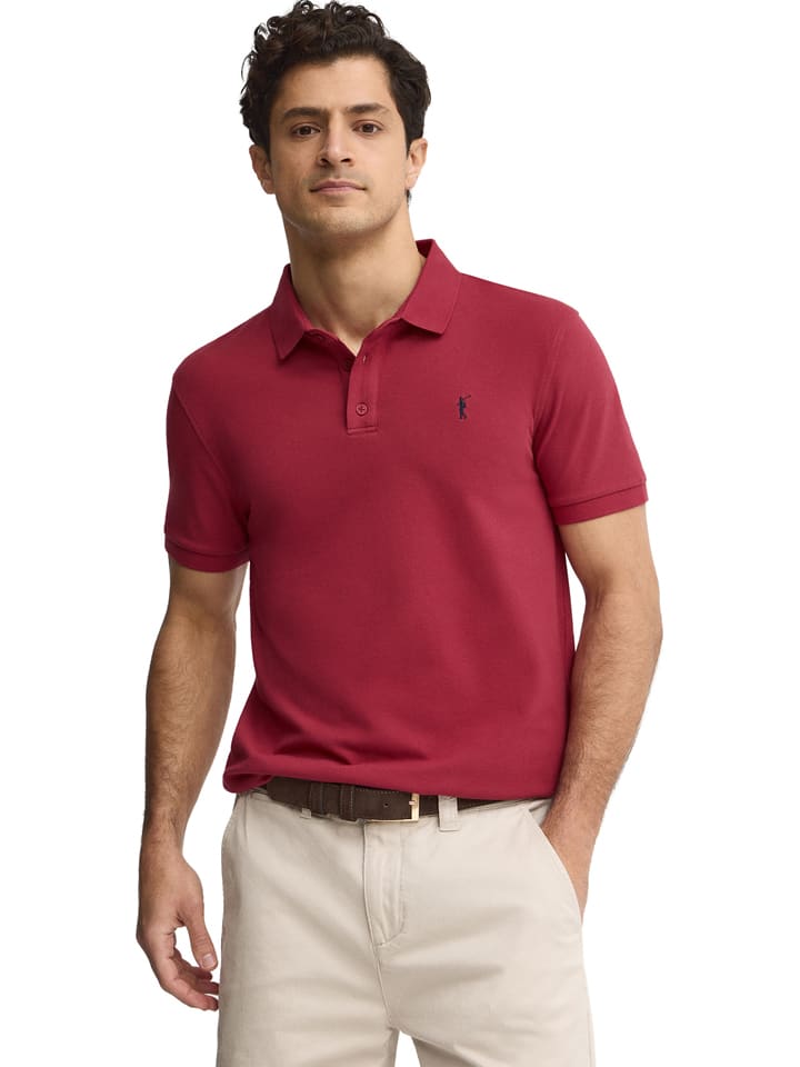 Koszulka polo w kolorze jagodowym