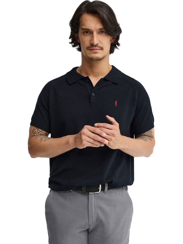 Koszulka polo w kolorze granatowym