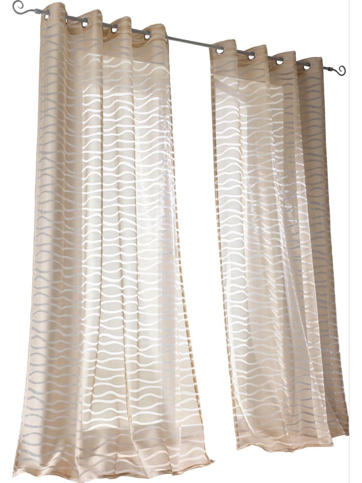 Decogordijn beige