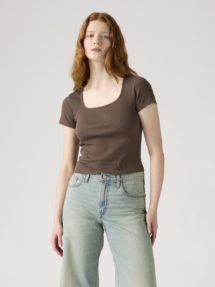 Shirt in Braun