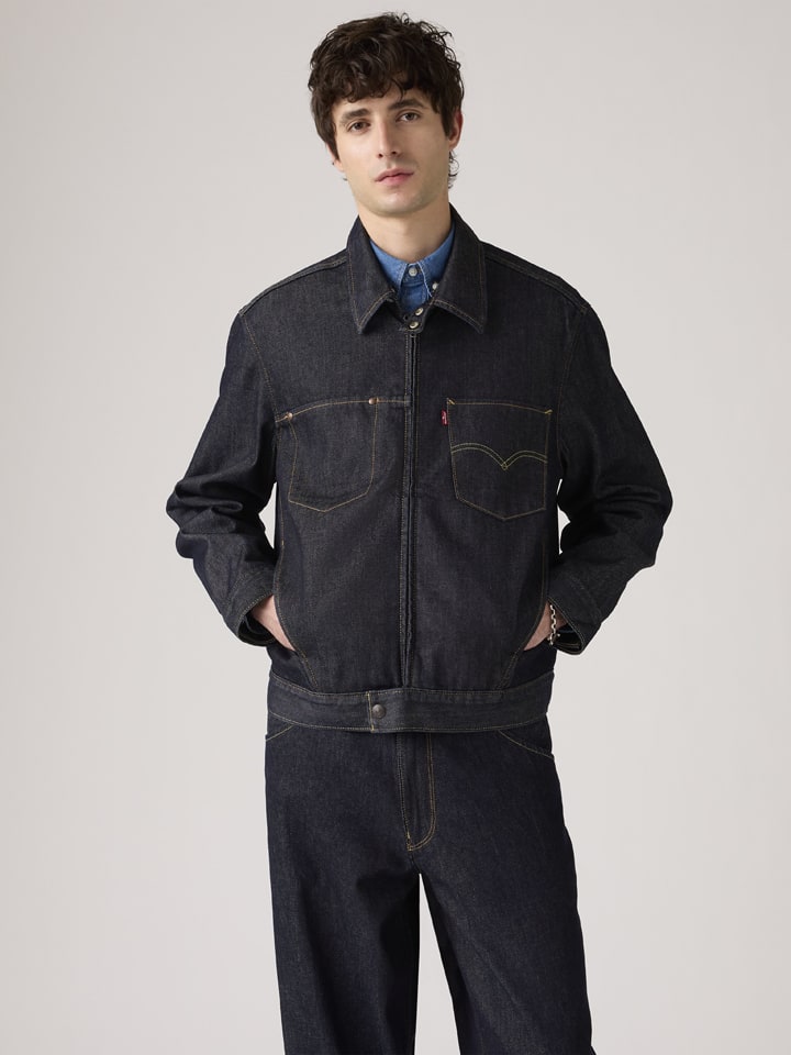Spijkerjas "Twist Trucker" donkerblauw