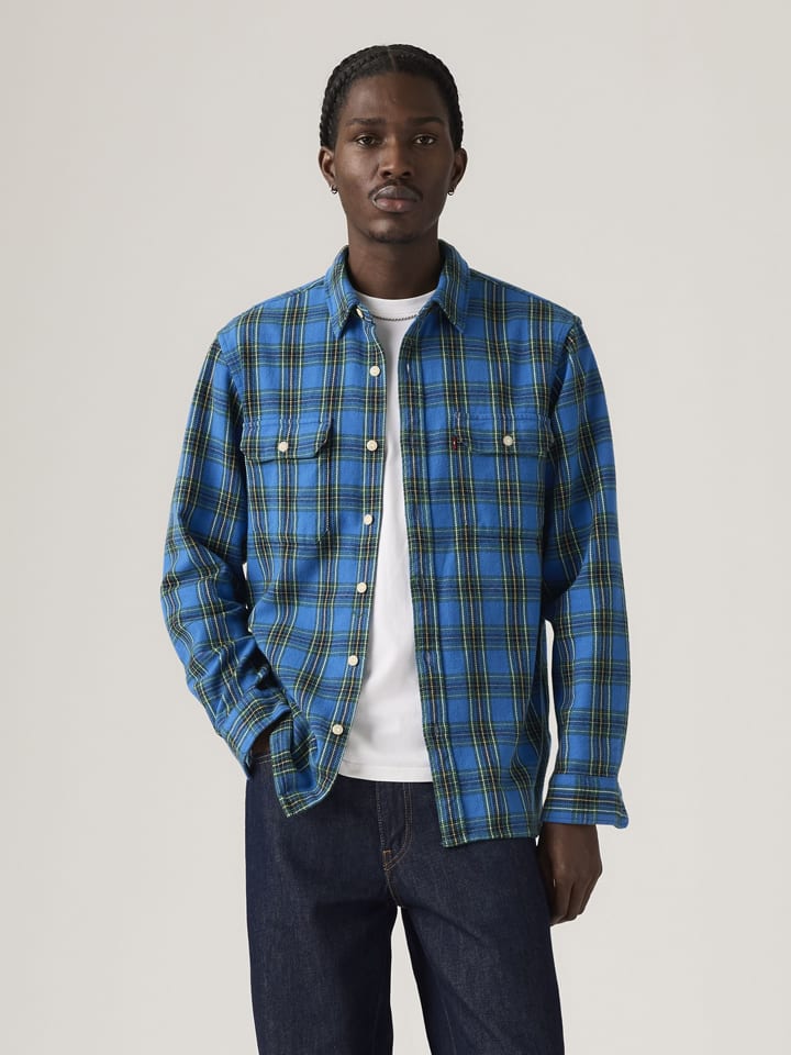Koszula "Jackson Worker" - Relaxed fit - w kolorze niebieskim