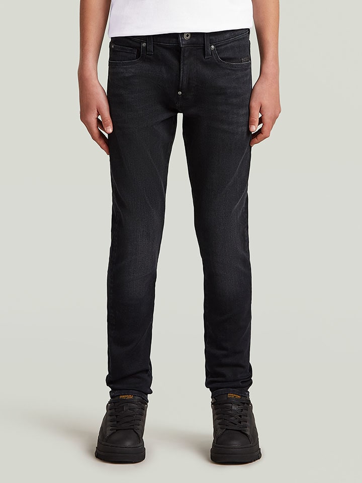 Dżinsy - Skinny fit - w kolorze czarnym