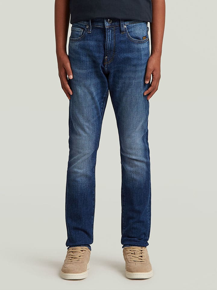 Dżinsy - Skinny fit - w kolorze niebieskim