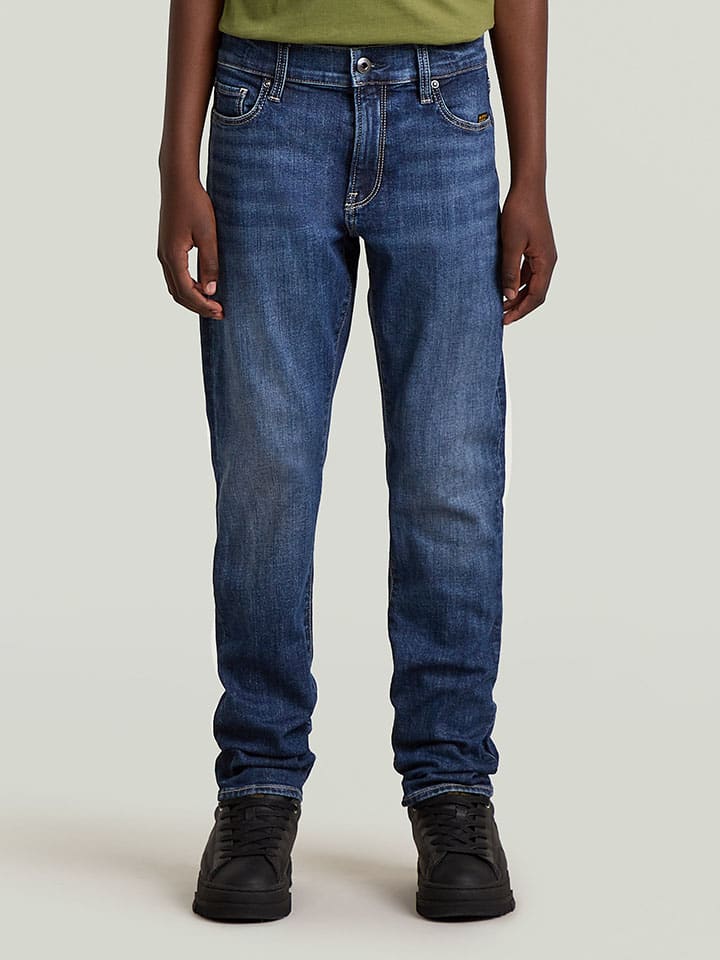 Dżinsy - Slim fit - w kolorze niebieskim