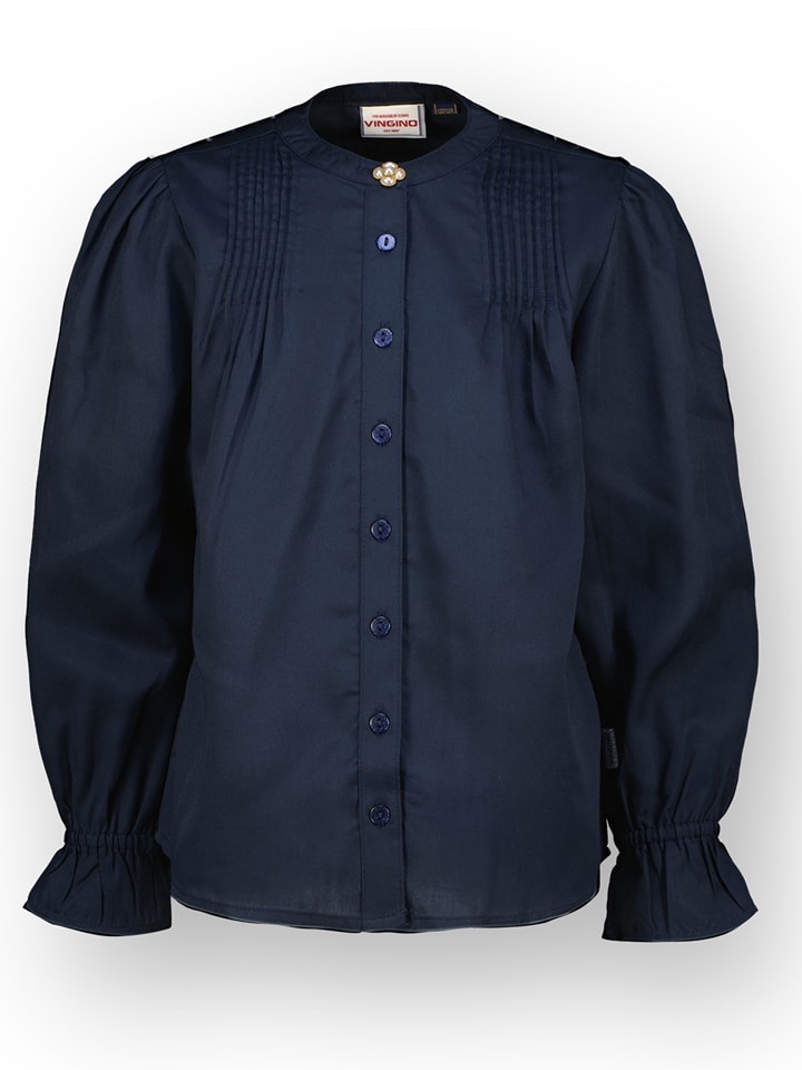 Bluse in Dunkelblau