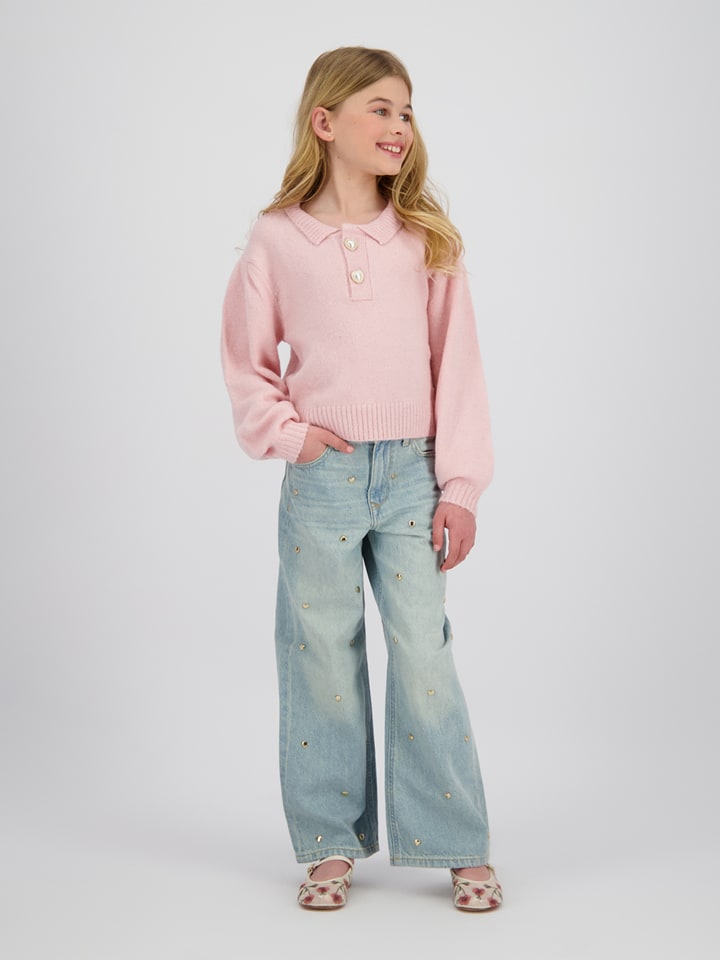Jeans - Wide leg - in Hellblau