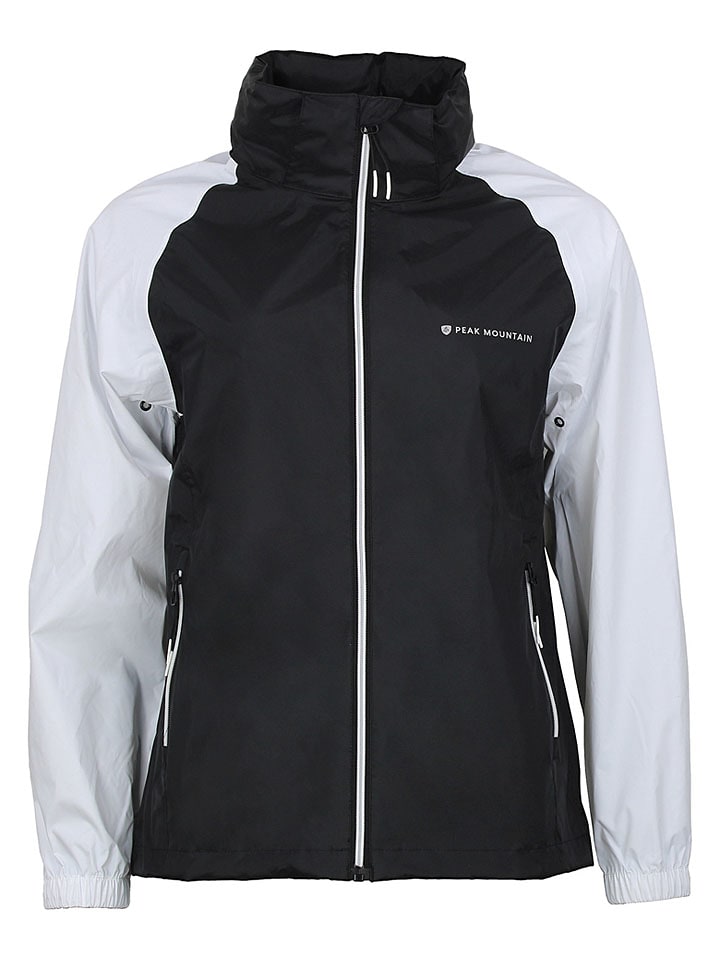 Windbreaker "Abrest" in Schwarz/ Weiß