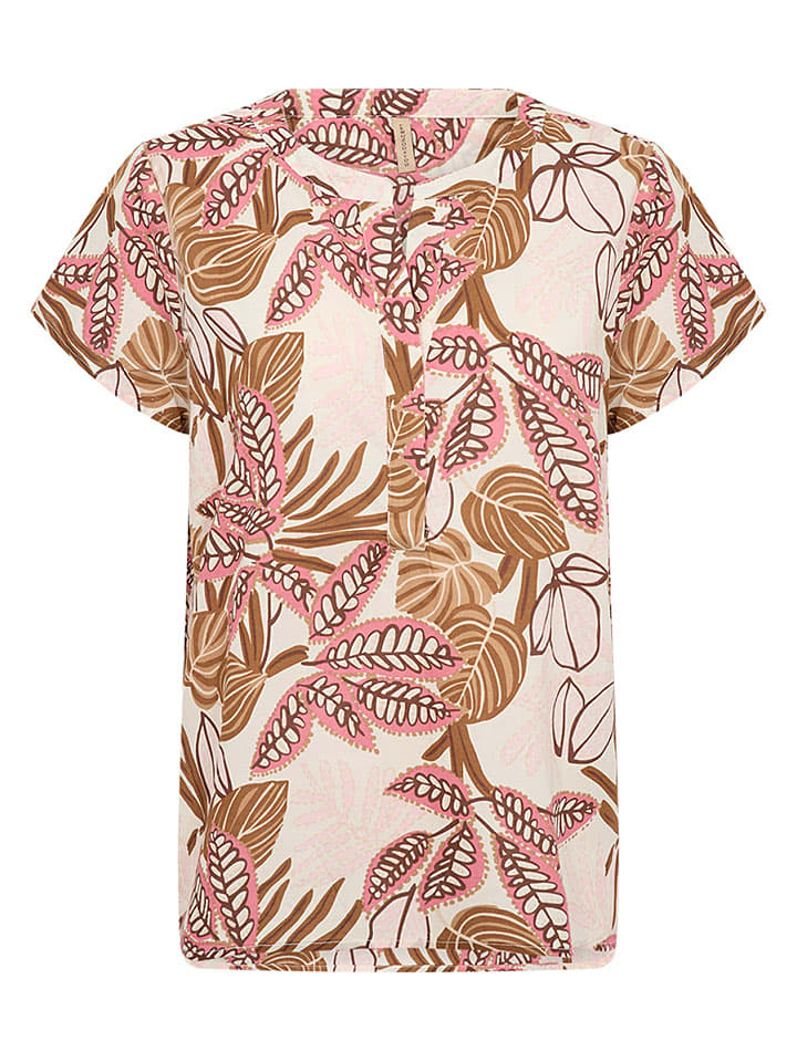 Shirt "Cam" in Rosa/ Camel