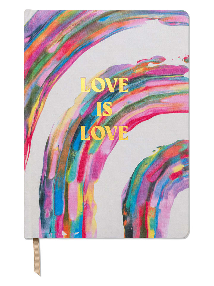 Notatnik "Love Is Love" ze wzorem - 19 x 26 cm