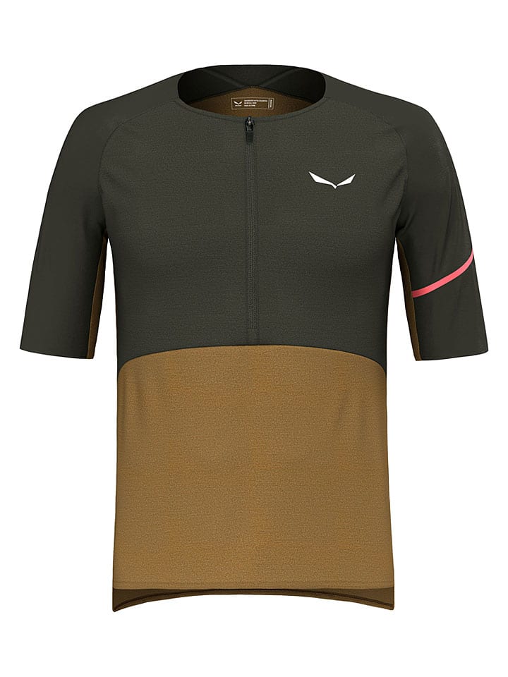 Koszulka kolarska "Vento Merino" w kolorze khaki