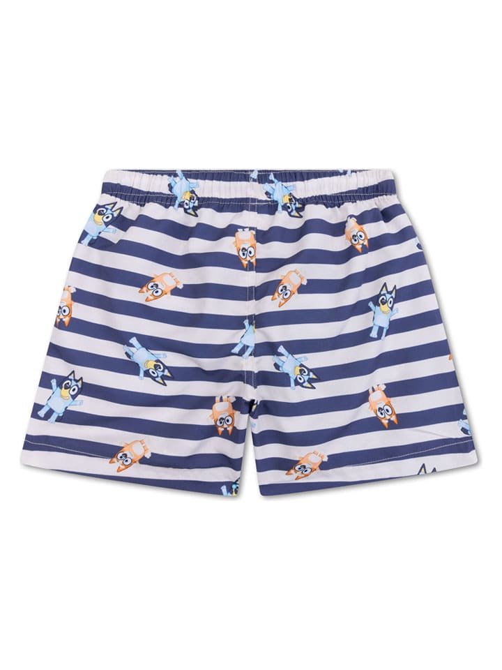 Zwemshort "Bluey" blauw/wit