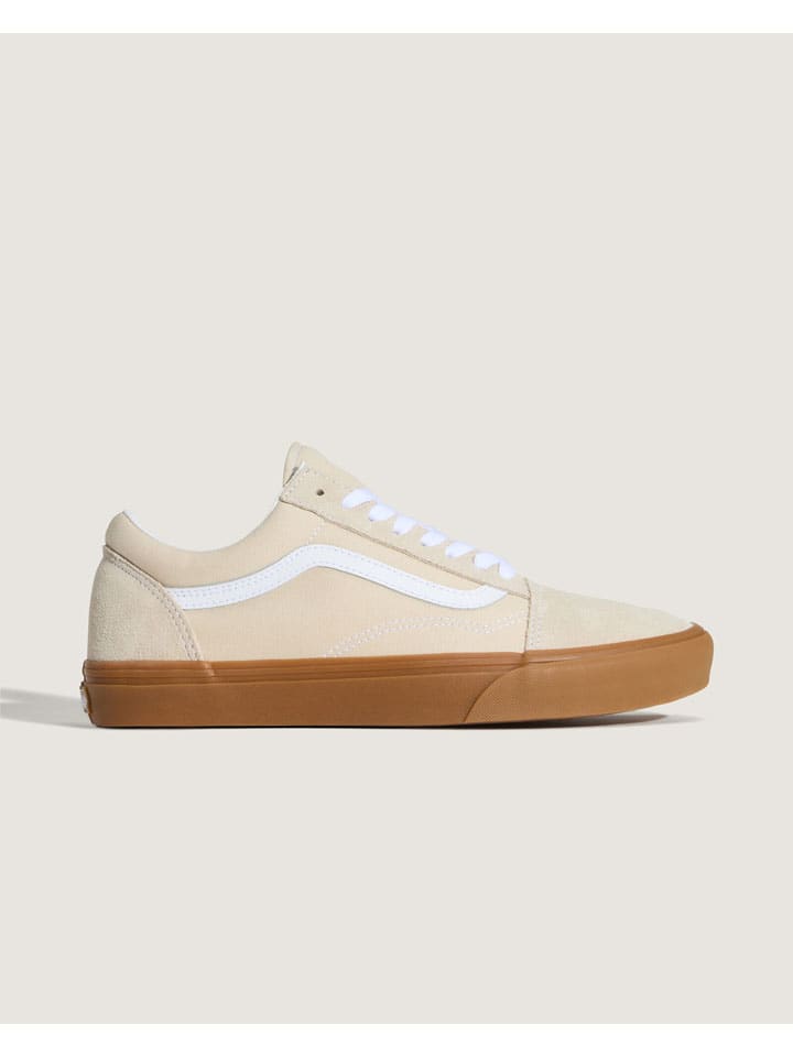 Leder-Sneakers "Old Skool" in Beige