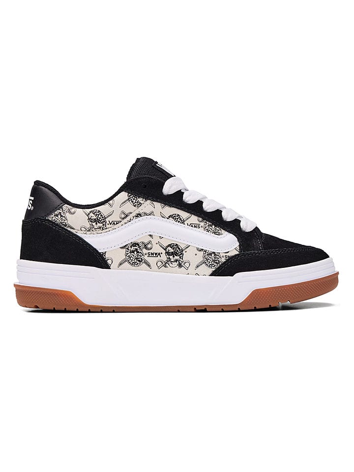 Leren sneakers "Hylane" zwart/crème