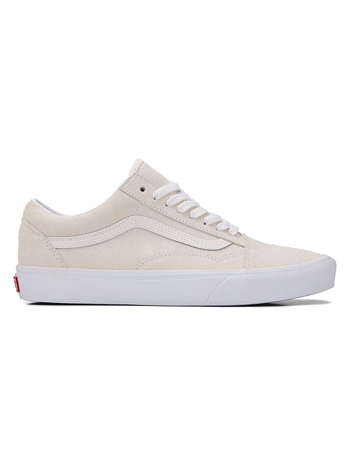 Leder-Sneakers "Old Skool" in Creme