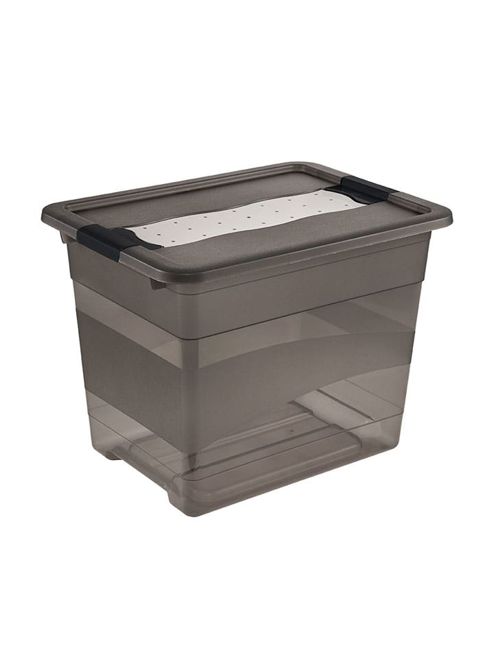 Aufbewahrungsbox "Cornelia" in Grau - 24 l