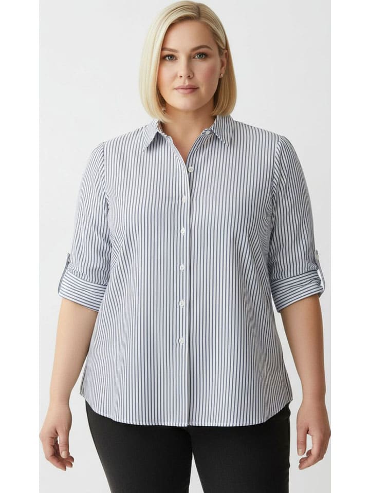 Bluse in Hellblau