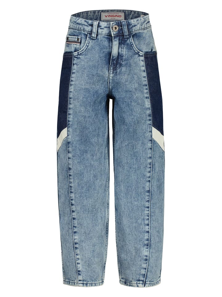 Dżinsy - Baggy fit - w kolorze niebieskim