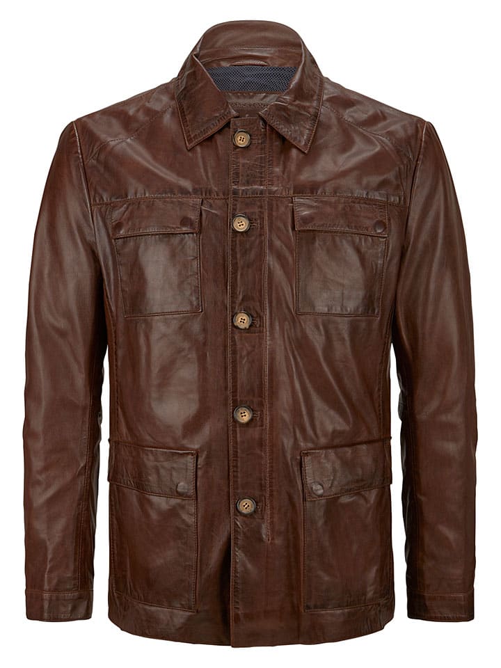 Lederjacke "Arturo" in Braun