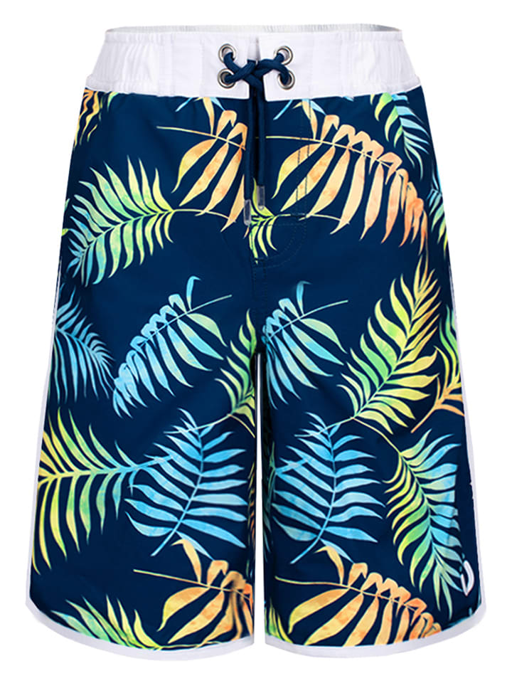Badeshorts "Tropics" in Dunkelblau
