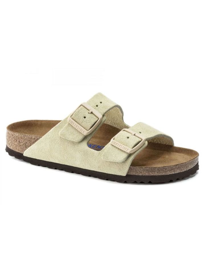 Leder-Pantoletten "Arizona" in Beige