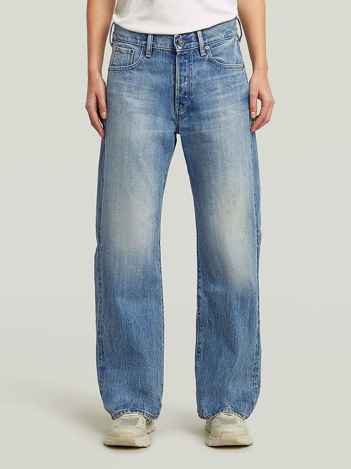 Jeans - Boyfriend fit - in Blau