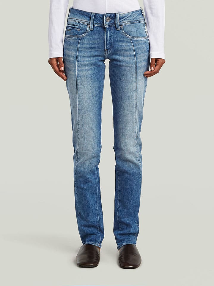 Dżinsy - Slim fit - w kolorze niebieskim