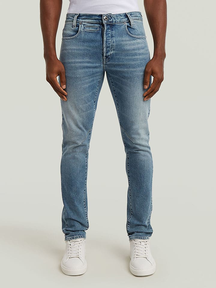Dżinsy - Slim fit - w kolorze błękitnym