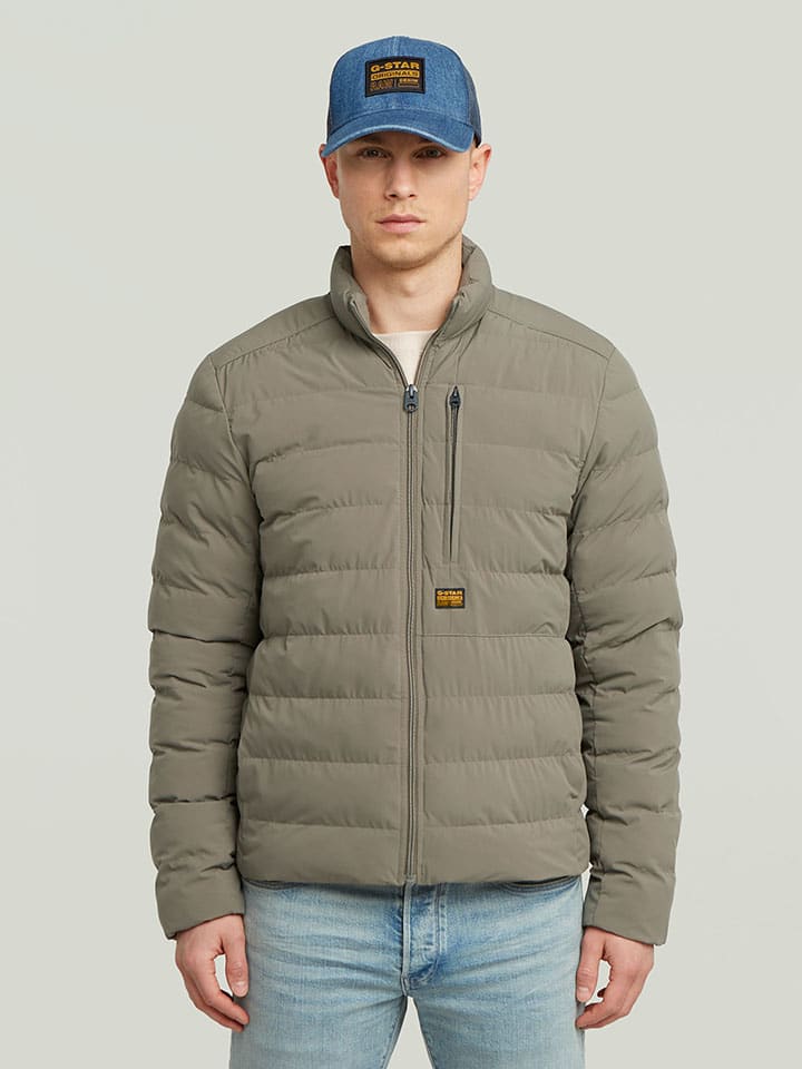 Steppjacke in Taupe