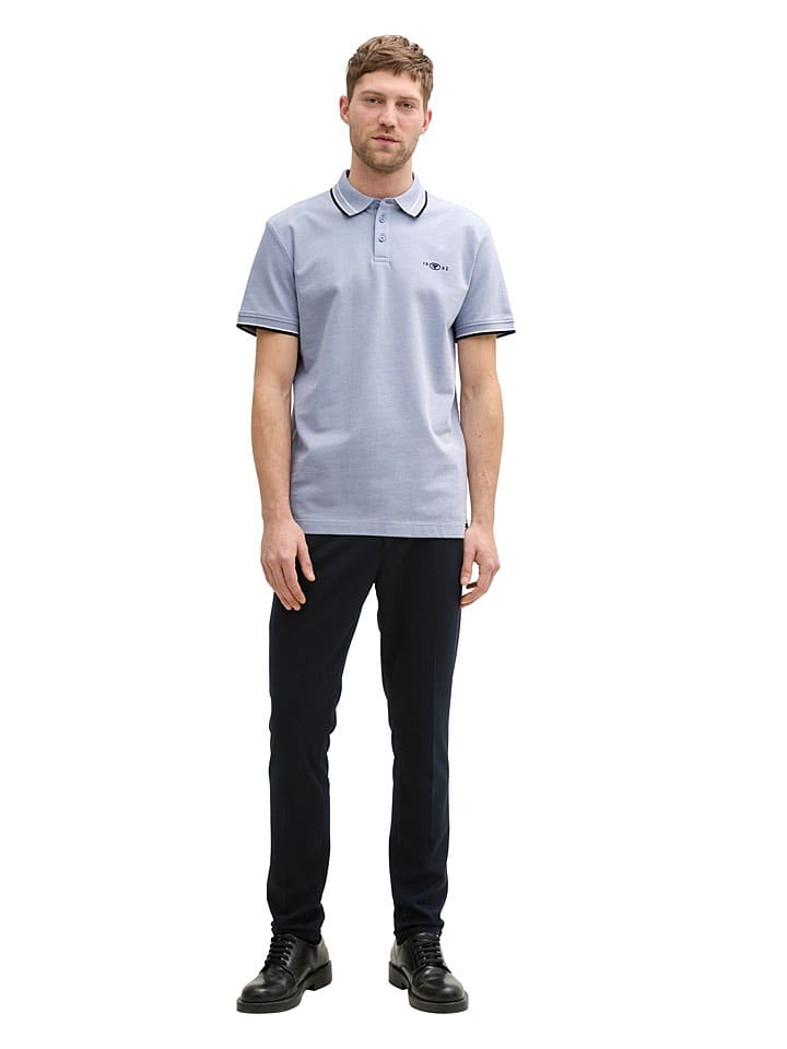 Koszulka polo w kolorze błękitnym