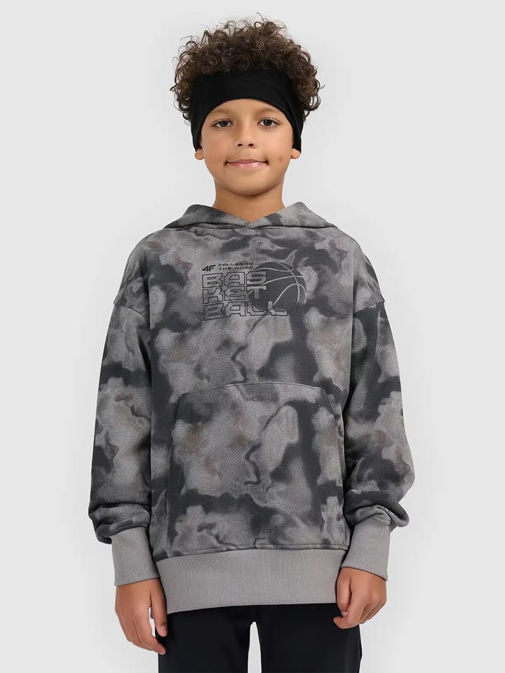 Hoodie in Anthrazit/ Grau