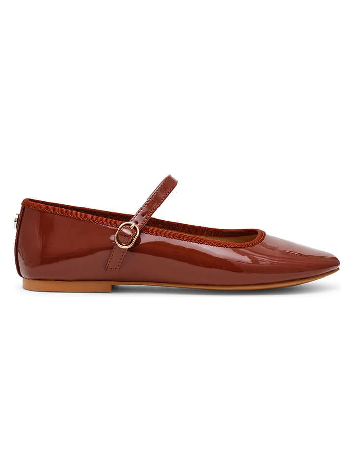 Spangenballerinas in Rot