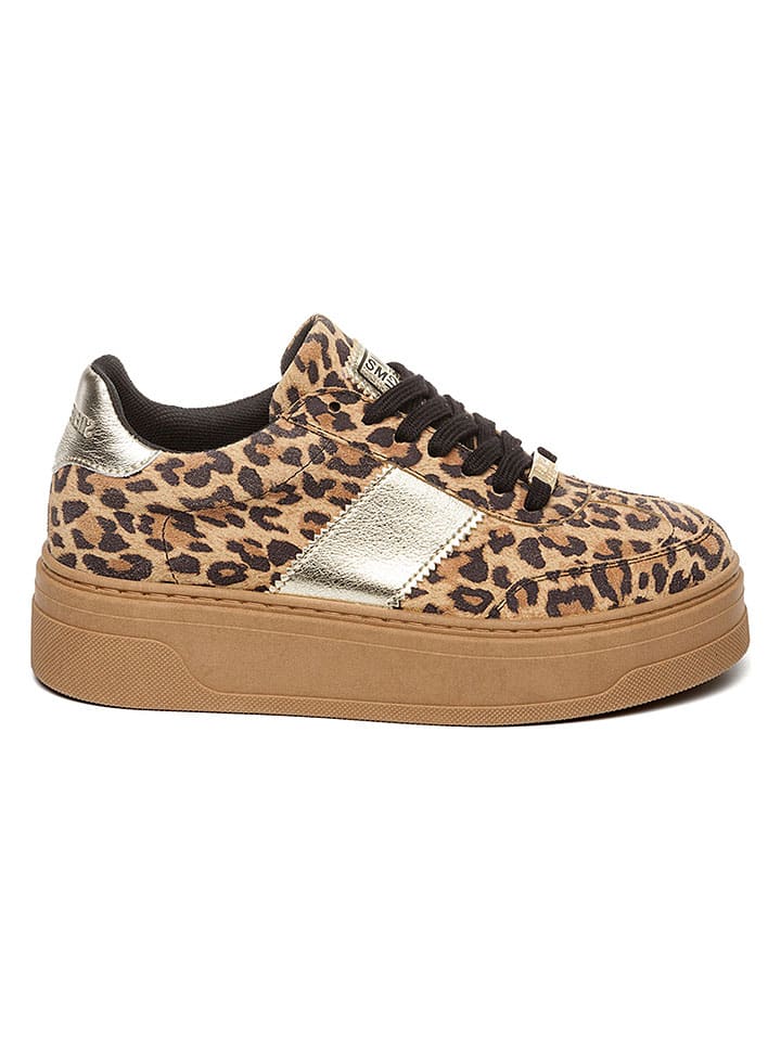 Sneakers in Beige/ Silber