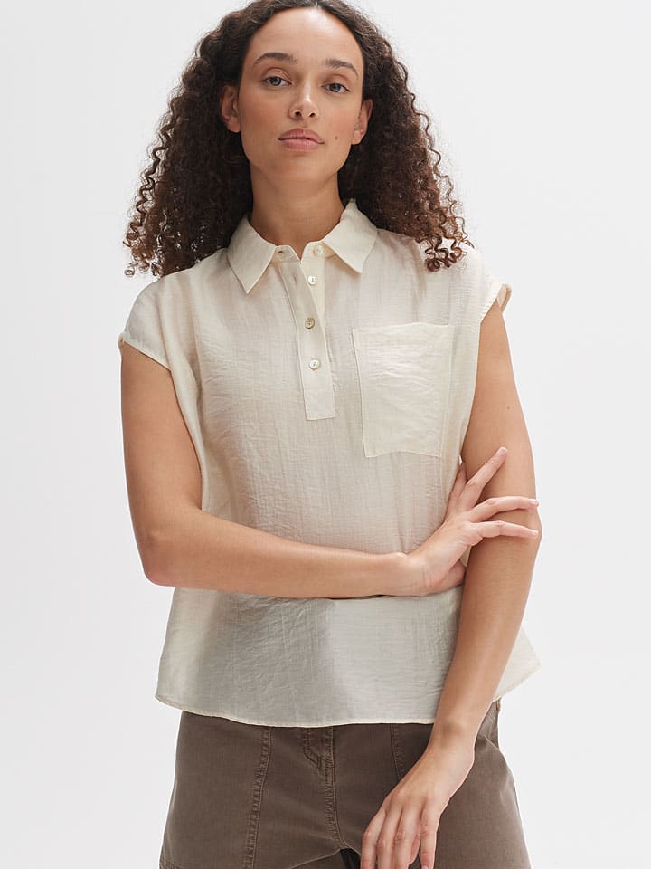 Bluse in Creme