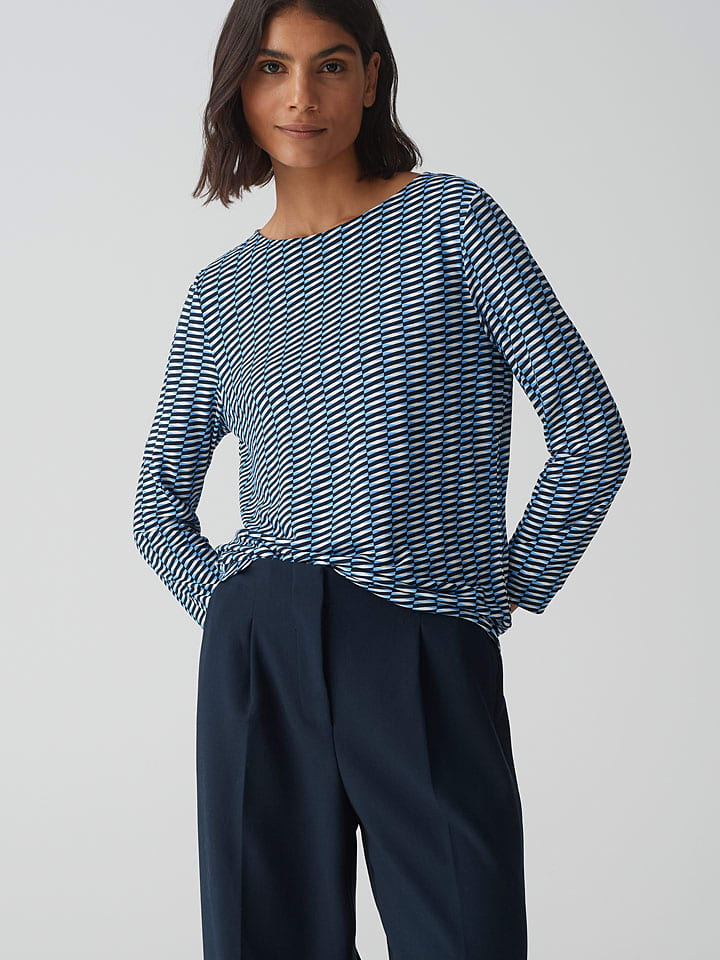 Bluse in Blau