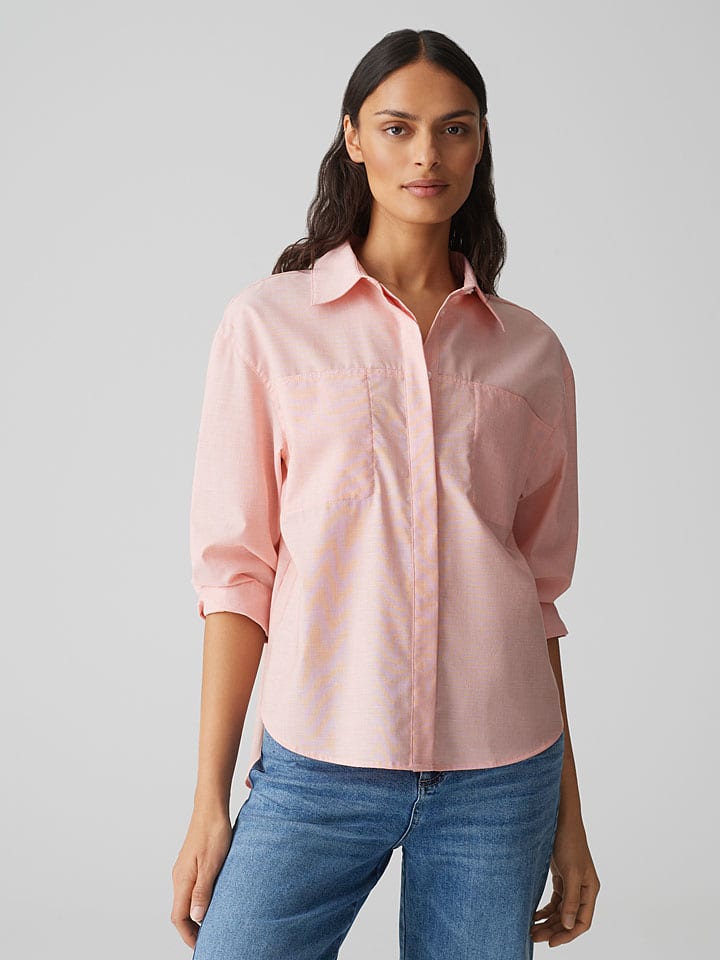 Blouse abrikooskleurig