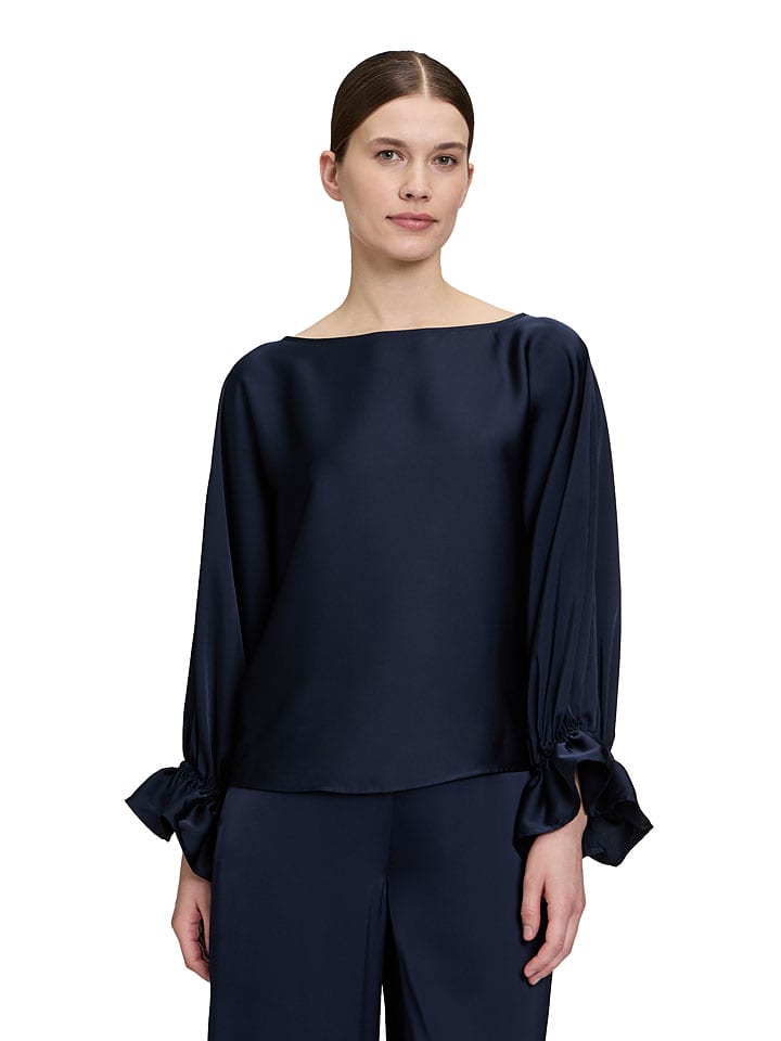 Bluse in Dunkelblau